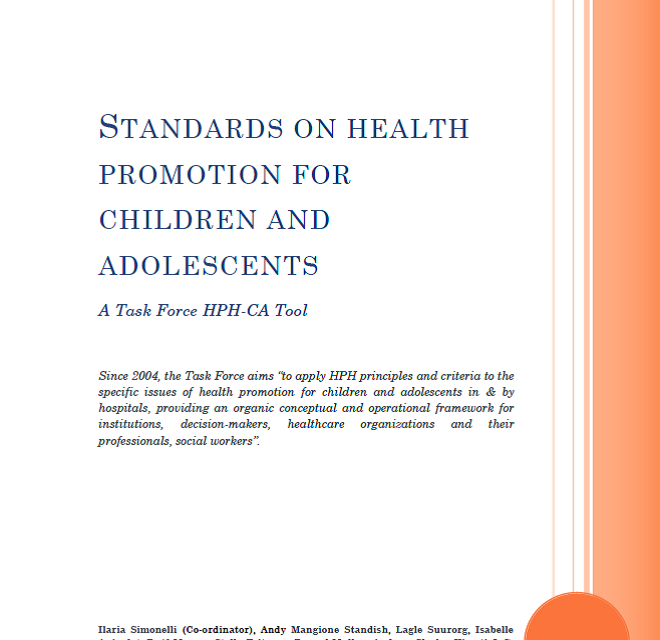 e-bulletin 36 – 7.2 Task Force HPH-CA Standards for Health Promotion for Children and Adolescents.