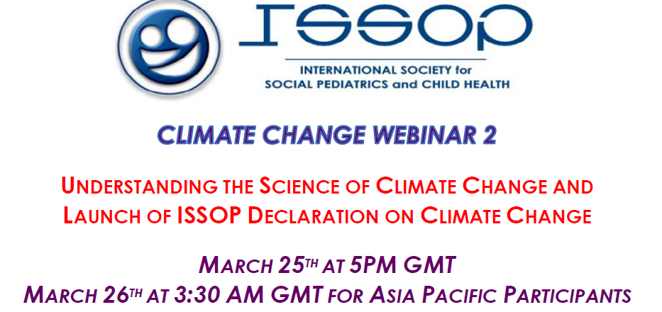 ISSOP CLIMATE CHANGE WEBINAR No.2 flyer